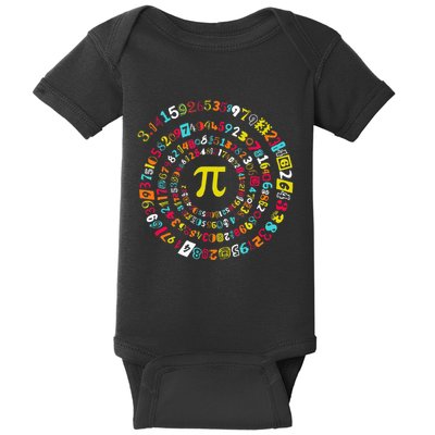 Funny Pi Day Twist Pi Math For Pi Day 3.14 Baby Bodysuit
