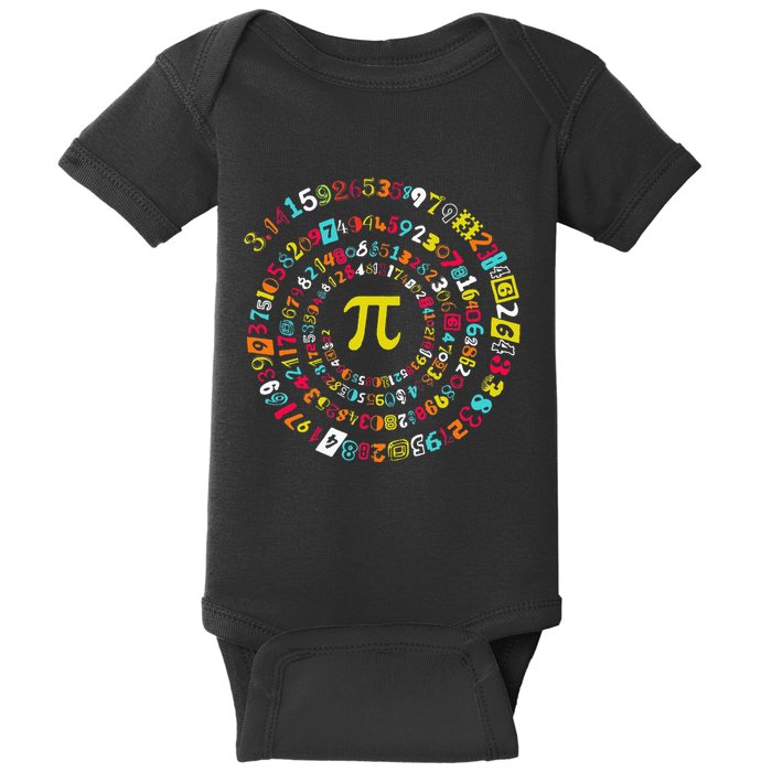 Funny Pi Day Twist Pi Math For Pi Day 3.14 Baby Bodysuit