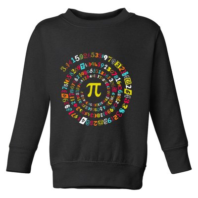 Funny Pi Day Twist Pi Math For Pi Day 3.14 Toddler Sweatshirt