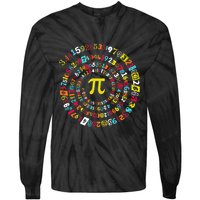 Funny Pi Day Twist Pi Math For Pi Day 3.14 Tie-Dye Long Sleeve Shirt