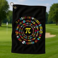 Funny Pi Day Twist Pi Math For Pi Day 3.14 Golf Towel