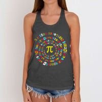 Funny Pi Day Twist Pi Math For Pi Day 3.14 Women's Knotted Racerback Tank