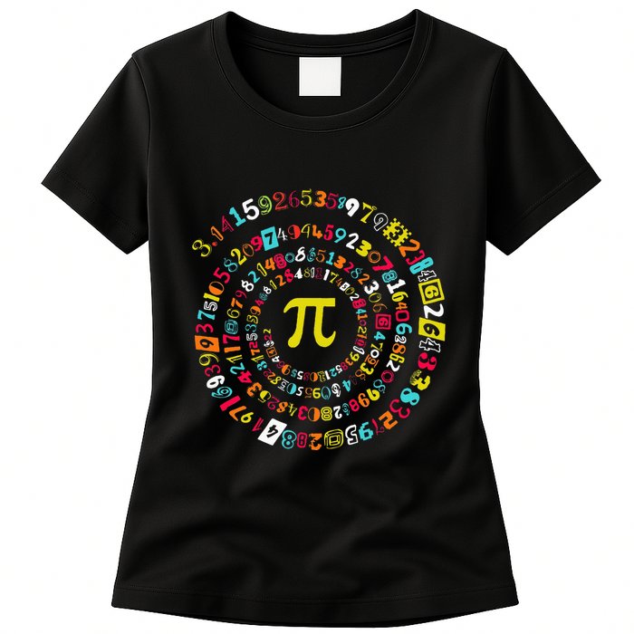 Funny Pi Day Twist Pi Math For Pi Day 3.14 Womens T-Shirt