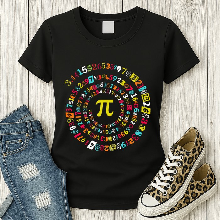 Funny Pi Day Twist Pi Math For Pi Day 3.14 Womens T-Shirt