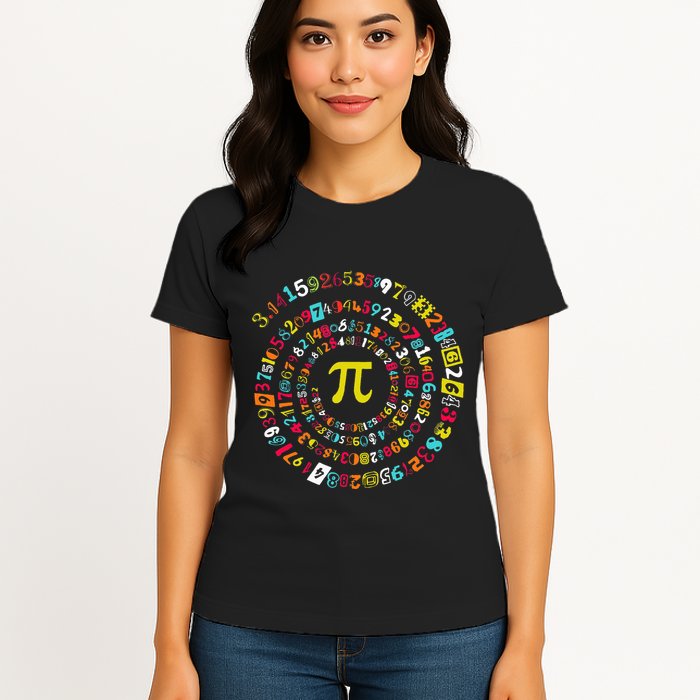 Funny Pi Day Twist Pi Math For Pi Day 3.14 Womens T-Shirt
