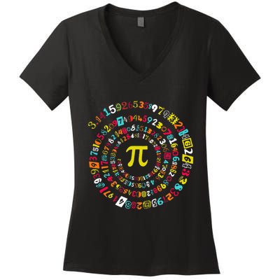 Funny Pi Day Twist Pi Math For Pi Day 3.14 Women's V-Neck T-Shirt