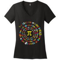 Funny Pi Day Twist Pi Math For Pi Day 3.14 Women's V-Neck T-Shirt