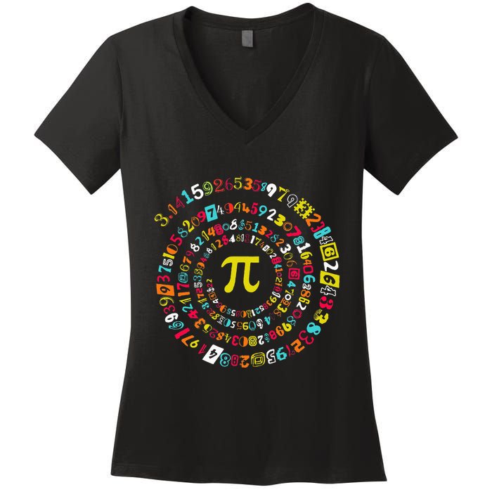 Funny Pi Day Twist Pi Math For Pi Day 3.14 Women's V-Neck T-Shirt