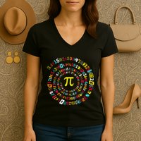 Funny Pi Day Twist Pi Math For Pi Day 3.14 Women's V-Neck T-Shirt