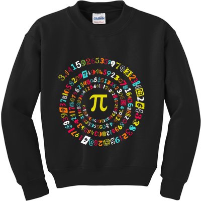 Funny Pi Day Twist Pi Math For Pi Day 3.14 Kids Sweatshirt