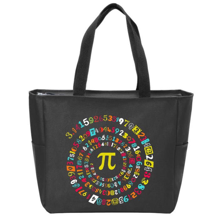 Funny Pi Day Twist Pi Math For Pi Day 3.14 Zip Tote Bag