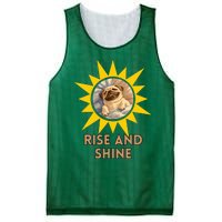 Funny Pug Dog Rise And Shine Mesh Reversible Basketball Jersey Tank