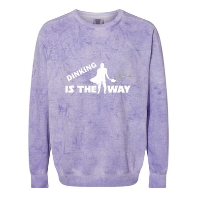 Fun Pickleball, Dinking Is The Way, Pickleball For Life Colorblast Crewneck Sweatshirt