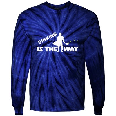 Fun Pickleball, Dinking Is The Way, Pickleball For Life Tie-Dye Long Sleeve Shirt