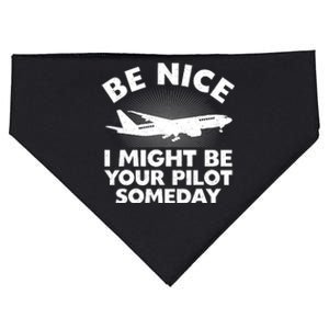 Funny Pilot Design Aviation Airplane Pilot USA-Made Doggie Bandana