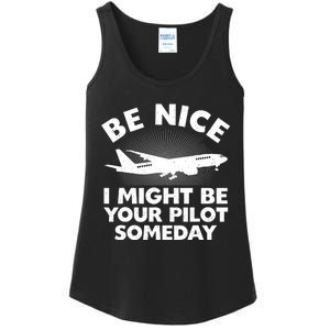 Funny Pilot Design Aviation Airplane Pilot Ladies Essential Tank