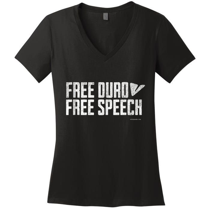 Free Pavel Durov Telegram Free Speech Women's V-Neck T-Shirt