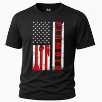 Funny Plumbing Design For  Master Plumber Handyman Cooling Performance Crew T-Shirt