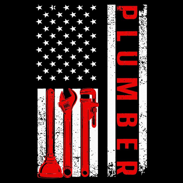 Funny Plumbing Design For  Master Plumber Handyman Cooling Performance Crew T-Shirt