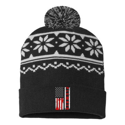 Funny Plumbing Design For  Master Plumber Handyman USA-Made Snowflake Beanie