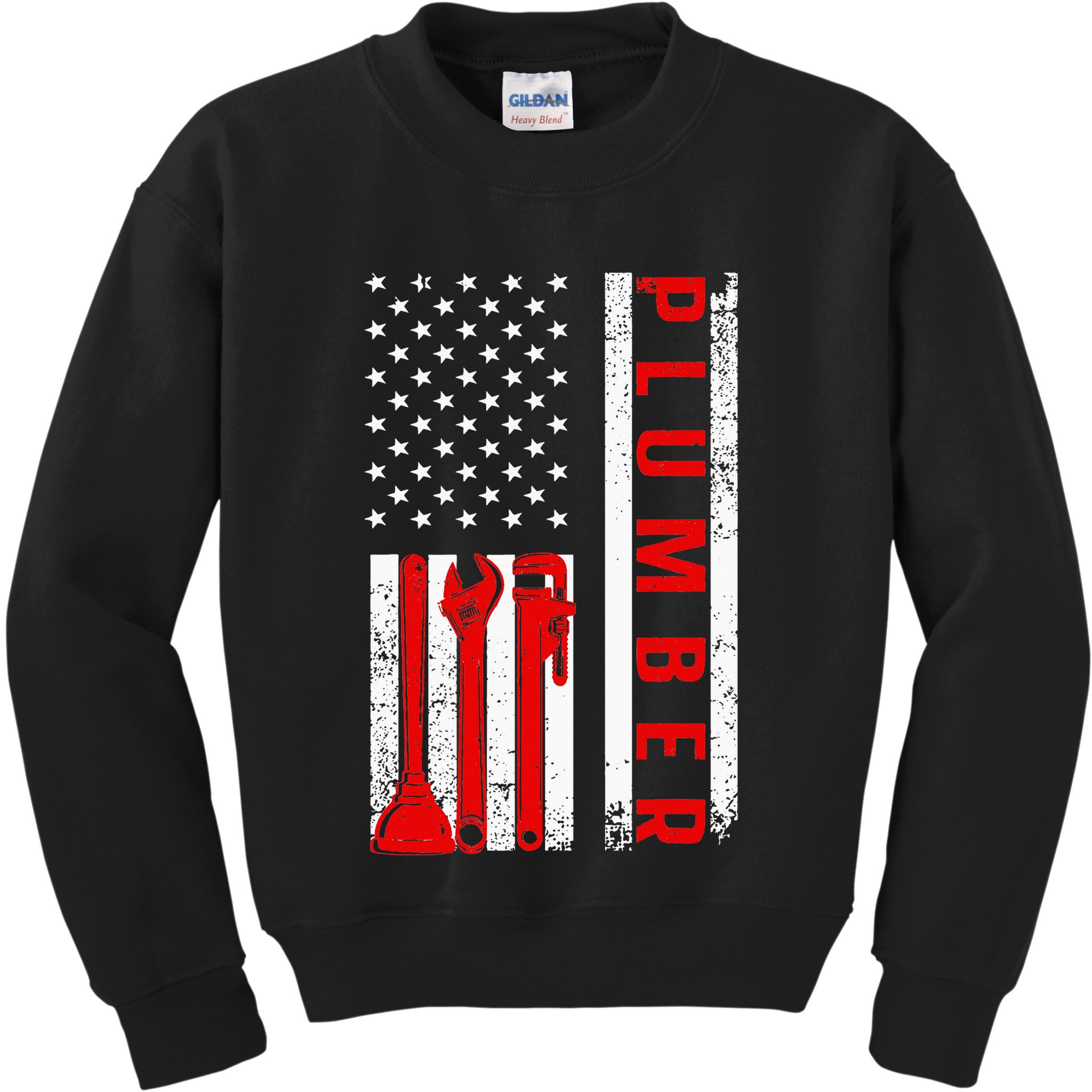 Funny Plumbing Design For  Master Plumber Handyman Kids Sweatshirt