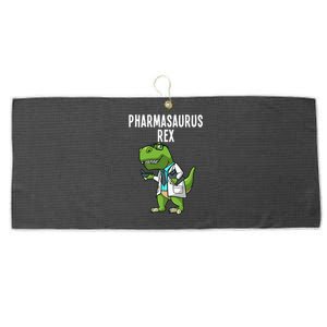 Funny Pharmacy Dinosaur Design For Women Pharmacists Large Microfiber Waffle Golf Towel