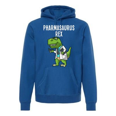 Funny Pharmacy Dinosaur Design For Women Pharmacists Premium Hoodie