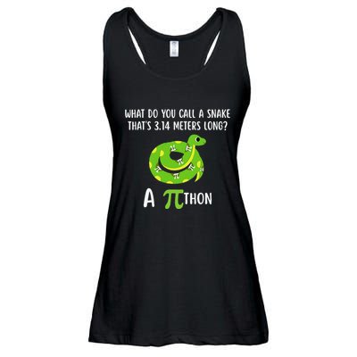Funny Pi Day 3.14 Pithon Python Math Teachers Students Joke .Png Ladies Essential Flowy Tank