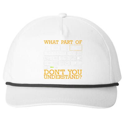 Funny Photography Design Women Photographer Instructors Snapback Five-Panel Rope Hat