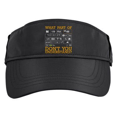 Funny Photography Design Women Photographer Instructors Adult Drive Performance Visor