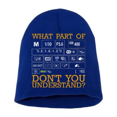 Funny Photography Design Women Photographer Instructors Short Acrylic Beanie