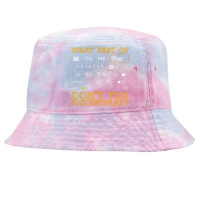 Funny Photography Design Women Photographer Instructors Tie-Dyed Bucket Hat