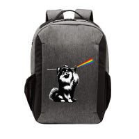 Funny Pomeranian Dog Rock Music Rainbow Fun Dark Side Moon Vector Backpack
