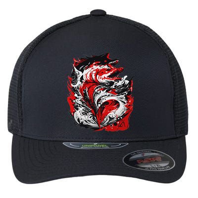 Fishing Power Dynamics Of Nature Jumping Salmon Angler Flexfit Unipanel Trucker Cap