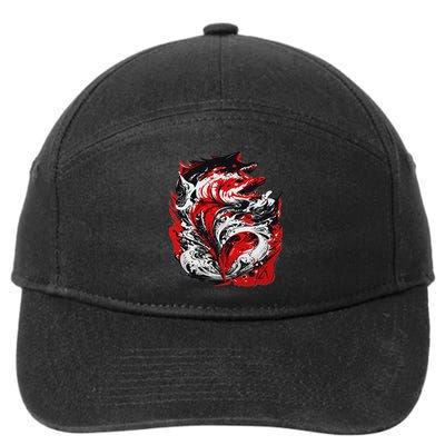 Fishing Power Dynamics Of Nature Jumping Salmon Angler 7-Panel Snapback Hat
