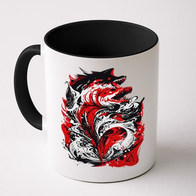 Fishing Power Dynamics Of Nature Jumping Salmon Angler Mug