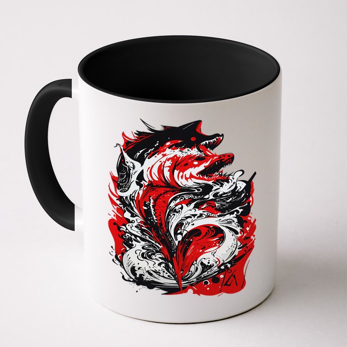 Fishing Power Dynamics Of Nature Jumping Salmon Angler Mug