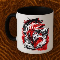 Fishing Power Dynamics Of Nature Jumping Salmon Angler Mug