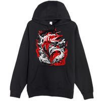 Fishing Power Dynamics Of Nature Jumping Salmon Angler Premium Pullover Hoodie