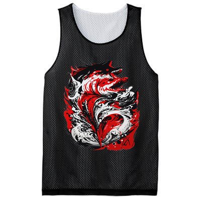 Fishing Power Dynamics Of Nature Jumping Salmon Angler Mesh Reversible Basketball Jersey Tank
