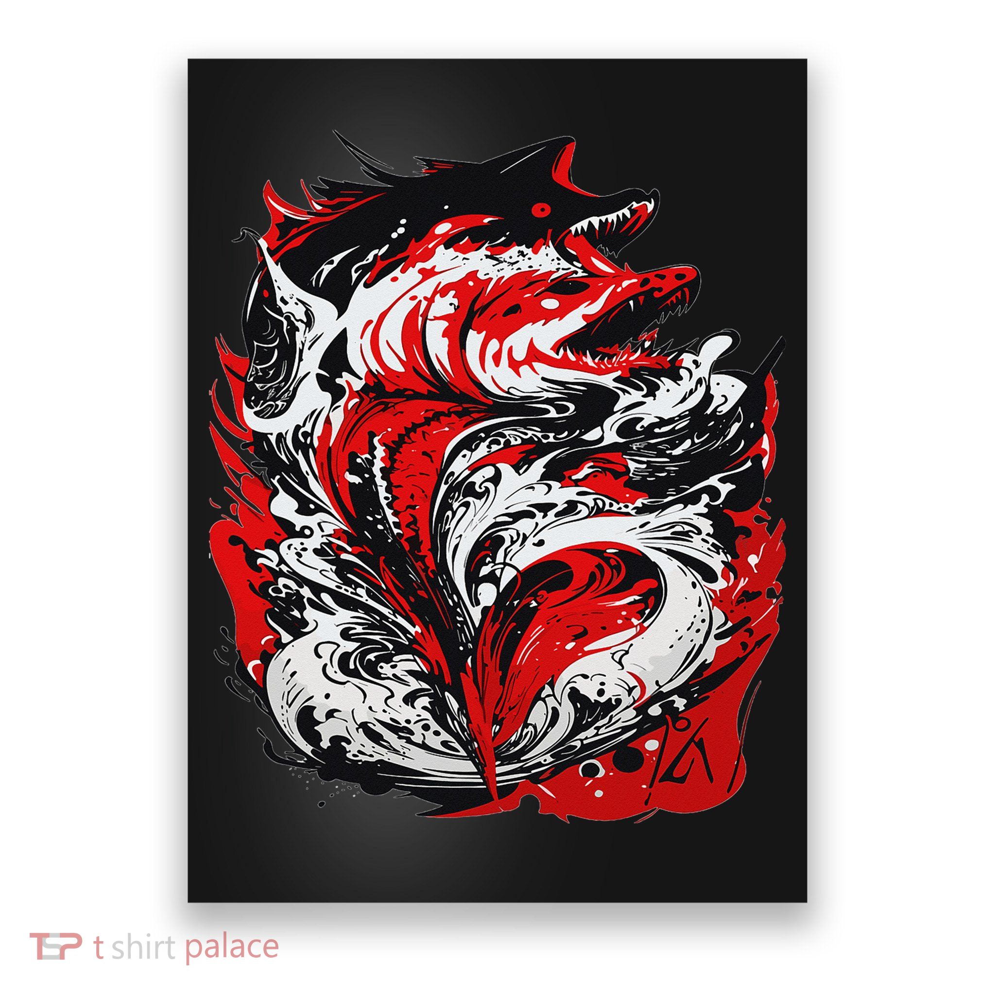 Fishing Power Dynamics Of Nature Jumping Salmon Angler Poster