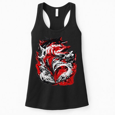 Fishing Power Dynamics Of Nature Jumping Salmon Angler Womens Tank Top
