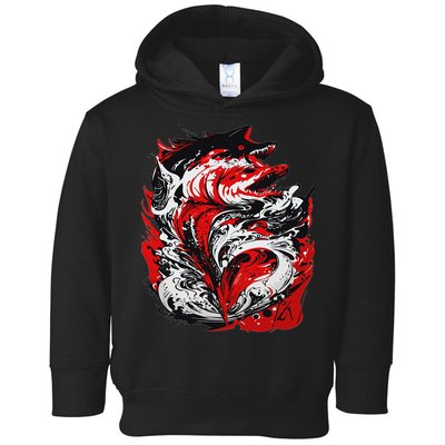 Fishing Power Dynamics Of Nature Jumping Salmon Angler Toddler Hoodie