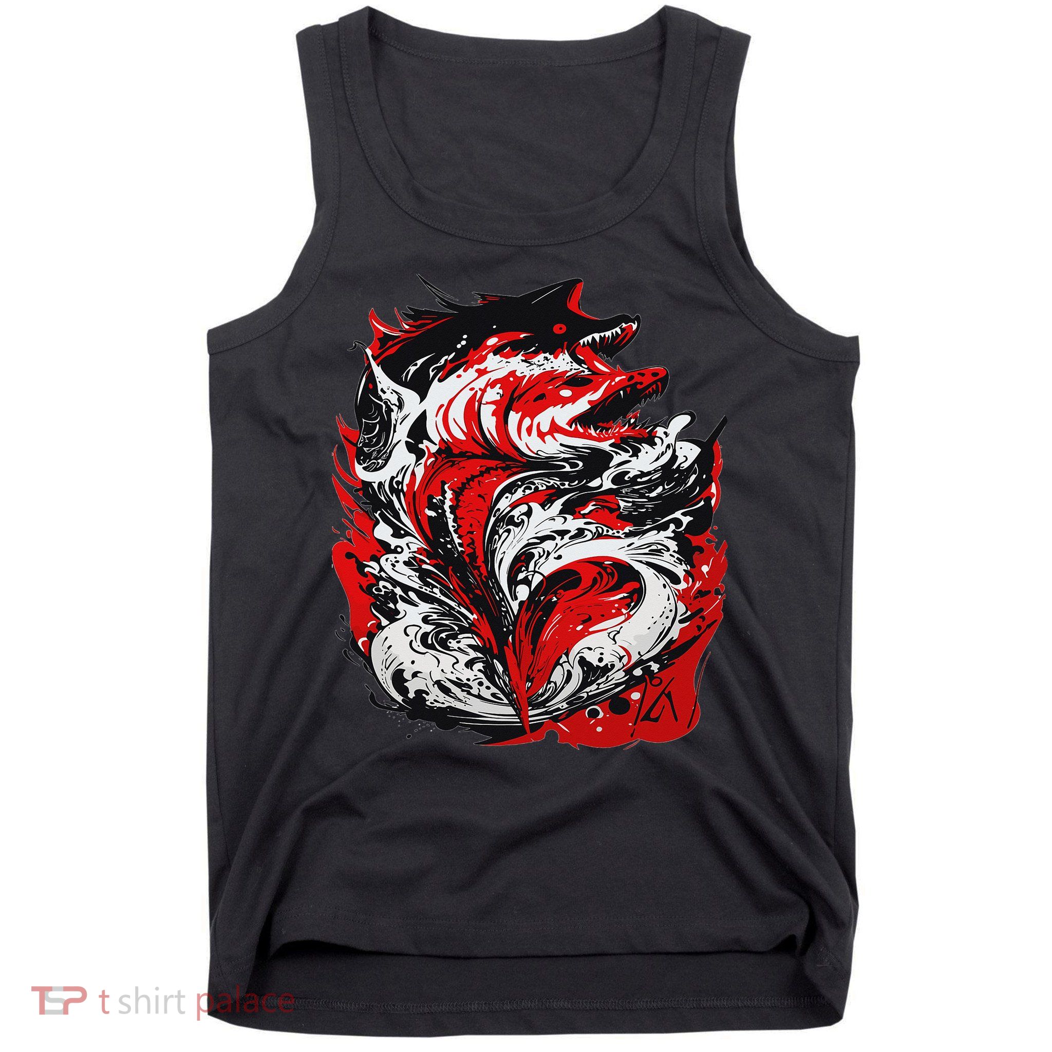 Fishing Power Dynamics Of Nature Jumping Salmon Angler Tank Top