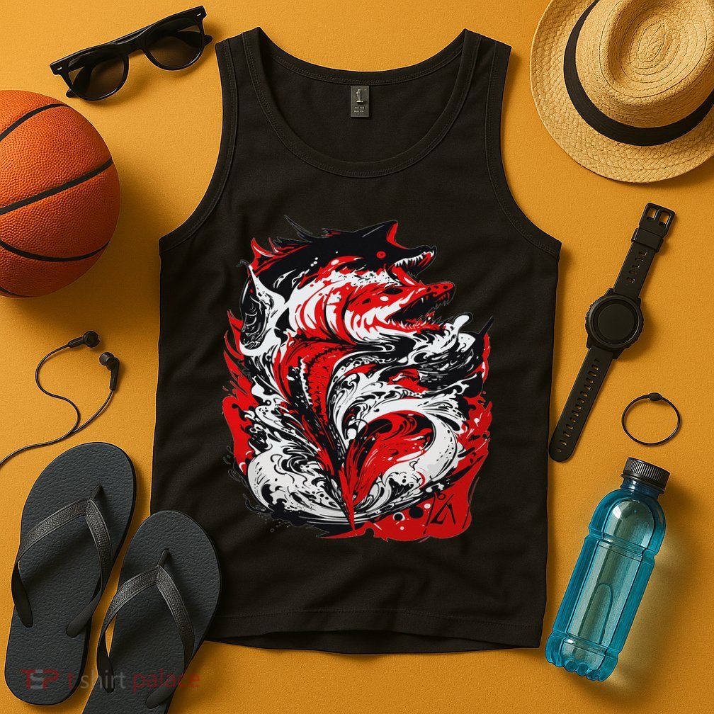 Fishing Power Dynamics Of Nature Jumping Salmon Angler Tank Top