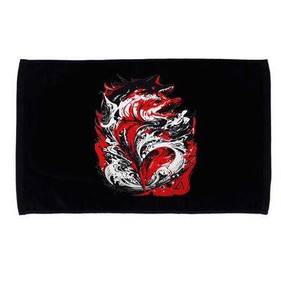 Fishing Power Dynamics Of Nature Jumping Salmon Angler Microfiber Hand Towel