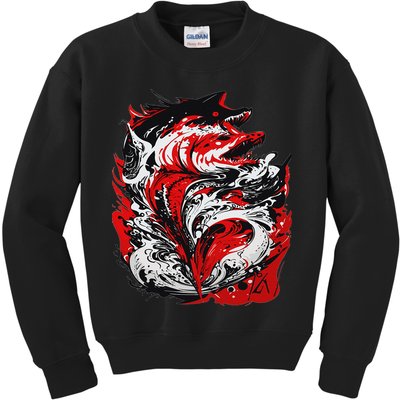 Fishing Power Dynamics Of Nature Jumping Salmon Angler Kids Sweatshirt