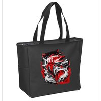 Fishing Power Dynamics Of Nature Jumping Salmon Angler Zip Tote Bag