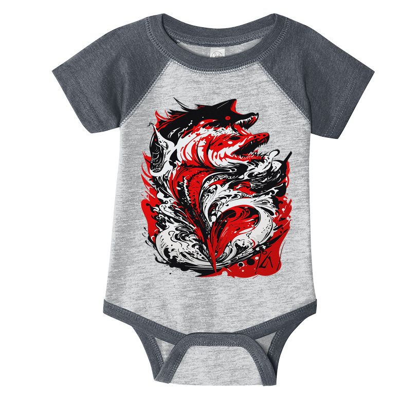 Fishing Power Dynamics Of Nature Jumping Salmon Angler Infant Baby Jersey Bodysuit
