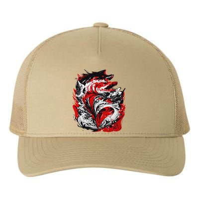 Fishing Power Dynamics Of Nature Jumping Salmon Angler Yupoong Adult 5-Panel Trucker Hat
